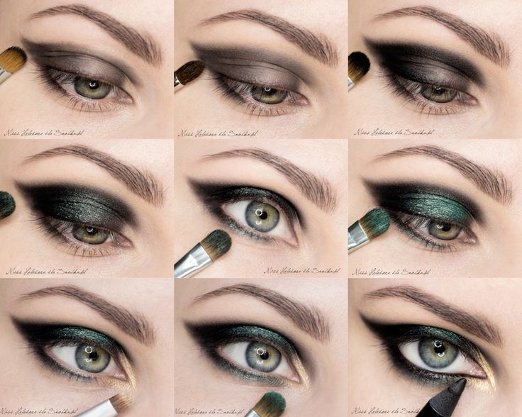 макияж для зеленых глаз
