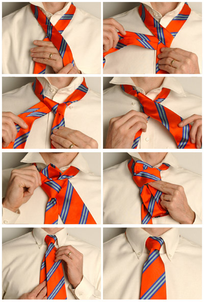 как завязать галстук